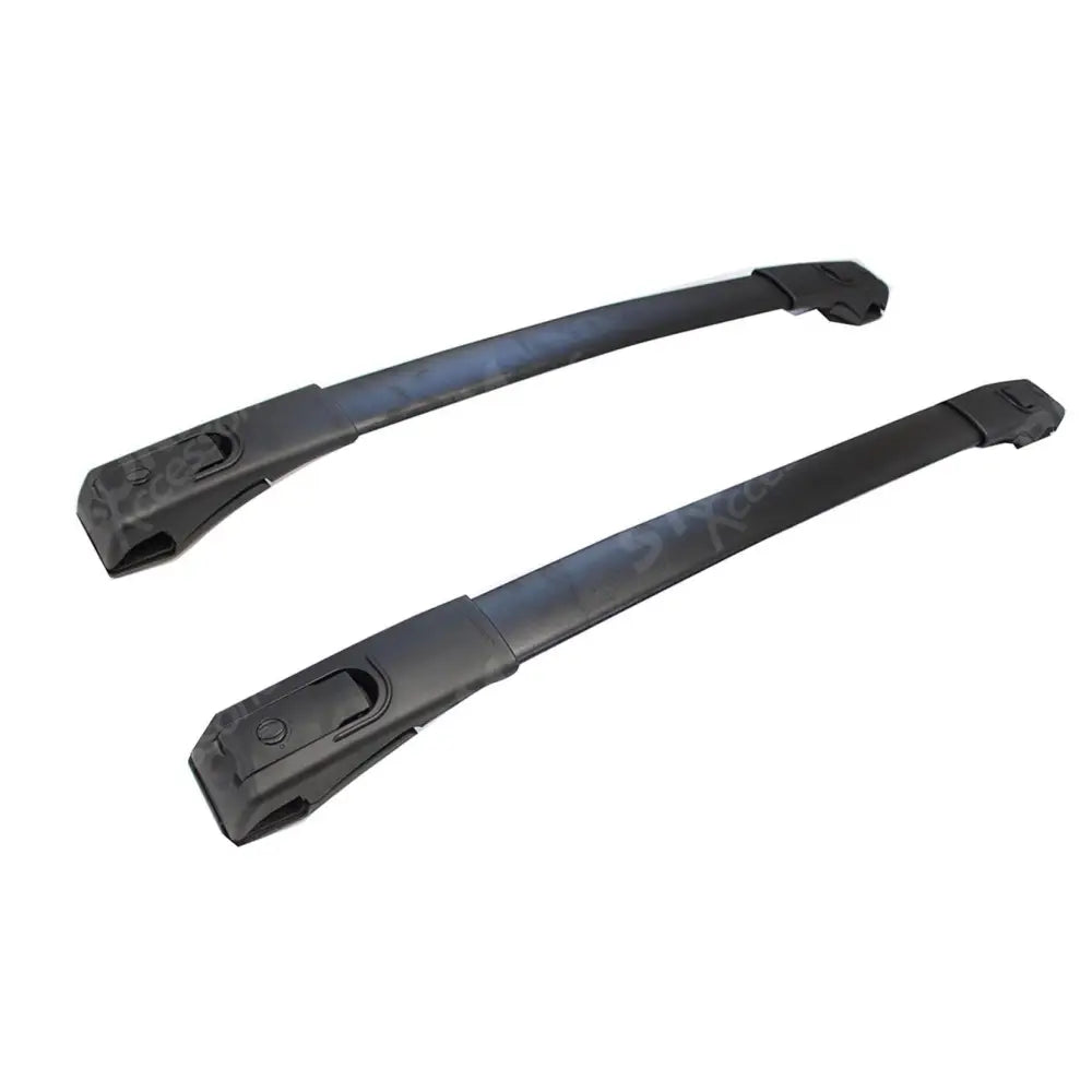 Roof Cross Bar Set In Black Pair For Toyota Rav 4 2013 On