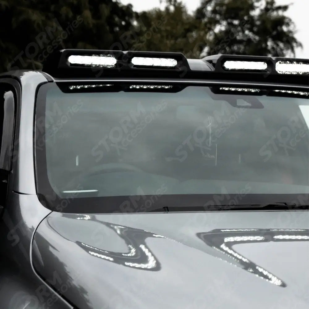 Roof Light Pod Gloss Black For Toyota Hilux 2016 On