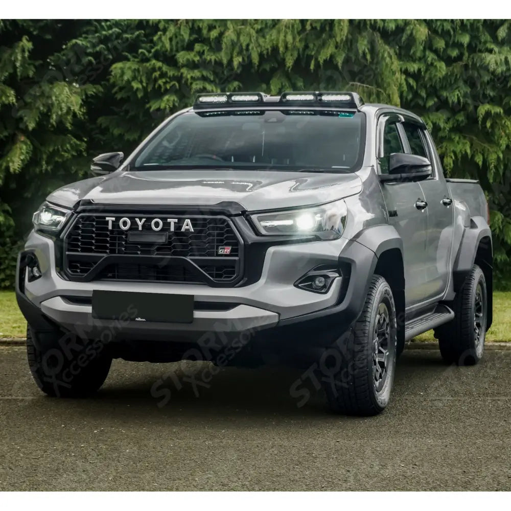 Roof Light Pod Gloss Black For Toyota Hilux 2016 On