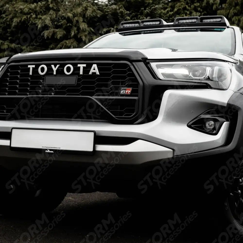 Roof Light Pod Gloss Black For Toyota Hilux 2016 On
