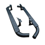 Running Boards Side Steps Pair Black For Land Rover Defender 110 STX Style