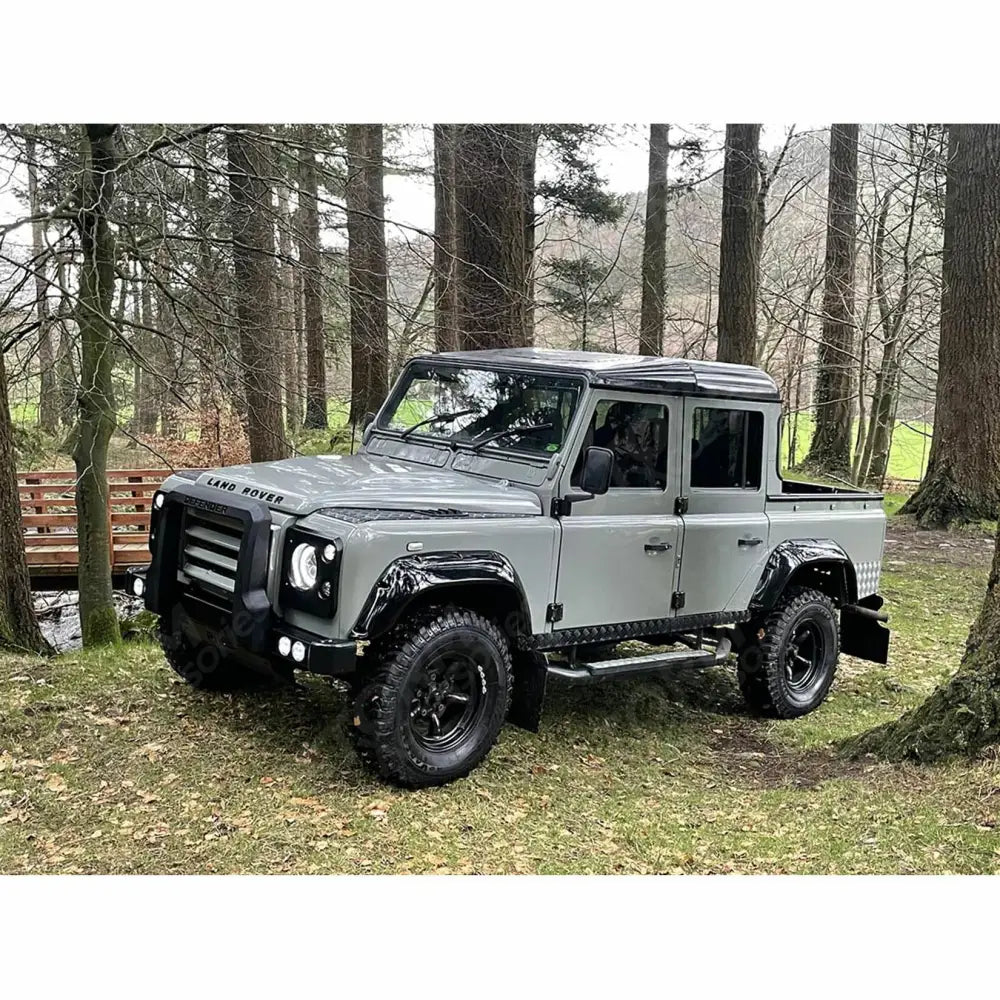 Running Boards Side Steps Pair Black For Land Rover Defender 110 STX Style