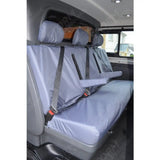 Seat Covers Grey For Vauxhall Vivaro 2014-2019 Crew Cab Rear 3-seater Renault Trafic 2014 On