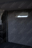 Second Row Carpeted & Embossed Bulkhead With Clear Panel For Volkswagen Transporter T7 2025+