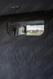 Second Row Carpeted & Embossed Bulkhead With Clear Panel For Volkswagen Transporter T7 2025+