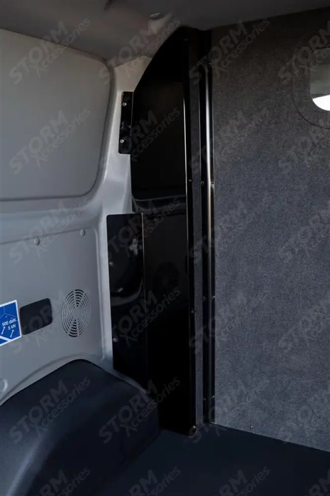 Second Row Carpeted & Embossed Bulkhead With Clear Panel For Volkswagen Transporter T7 2025+