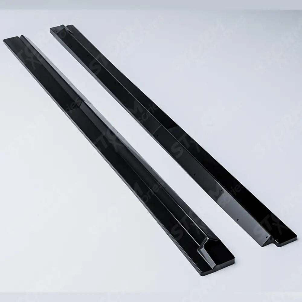 Side Skirt Splitters 2 Piece In Gloss Black For Audi Q8 S-line 2018 On