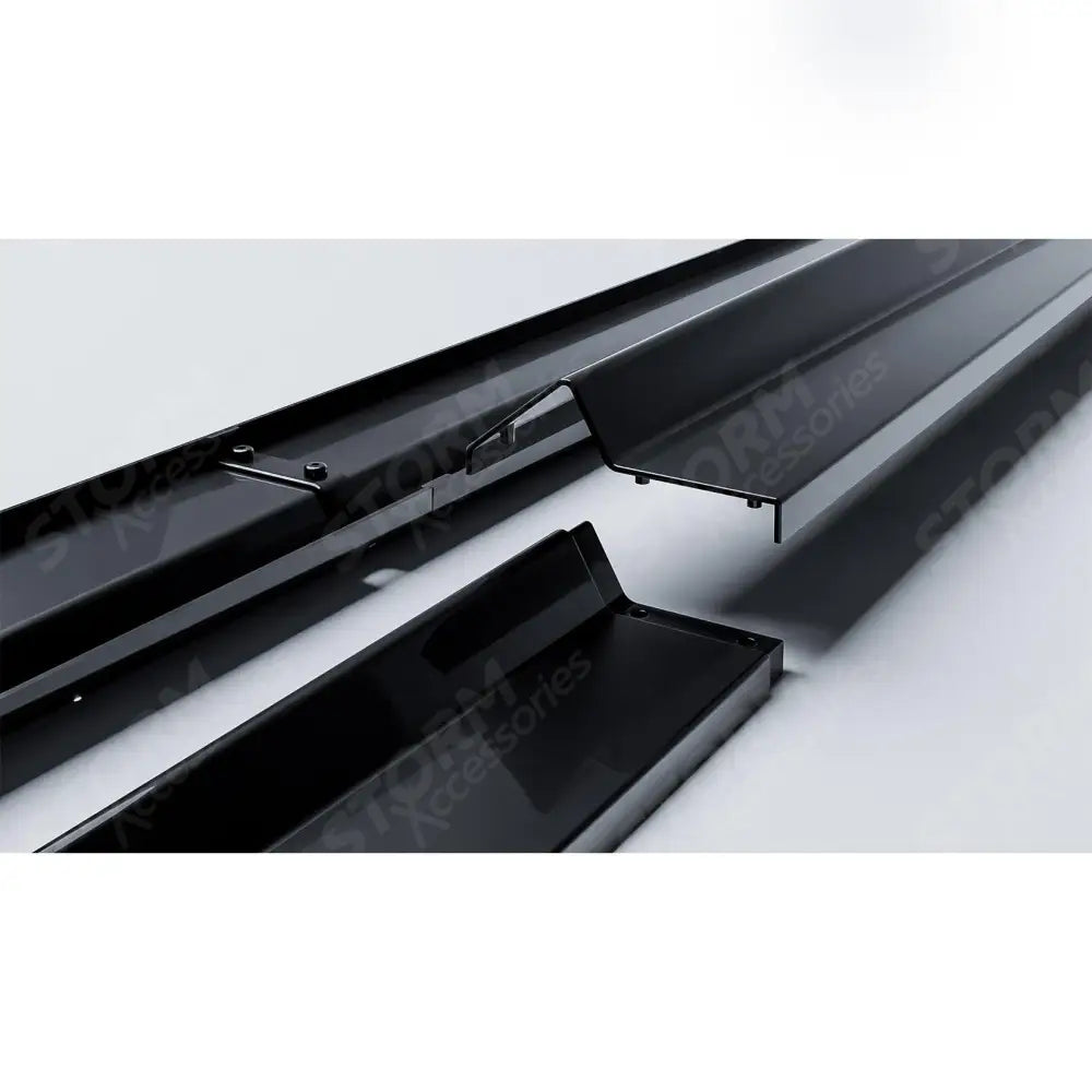 Side Skirt Splitters 2 Piece In Gloss Black For Audi Q8 S-line 2018 On