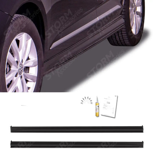 Side Skirt Splitters "Edition" In Unpainted Black For Volkswagen Caddy 2020 On