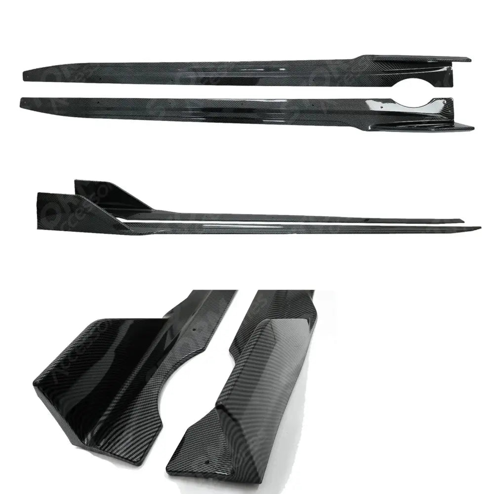 Side Skirt Splitters In Carbon Look Black Knight For Bmw X5 G05 2018+
