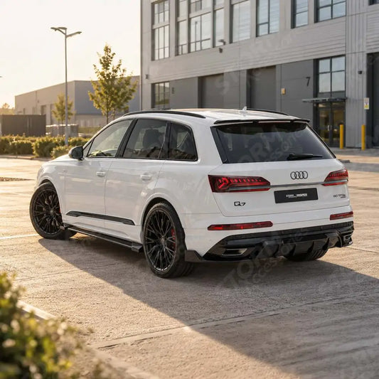Side Skirt Splitters in Gloss Black (4m) For Audi Q7 2019+ S LINE
