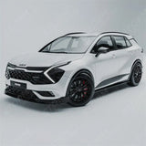 Side Skirt Splitters In Gloss Black For Kia Sportage MK5 GT Line 2021-2025