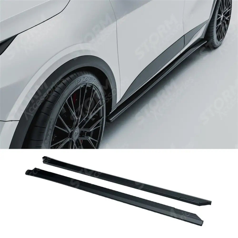 Side Skirt Splitters In Gloss Black For Kia Sportage MK5 GT Line 2021-2025