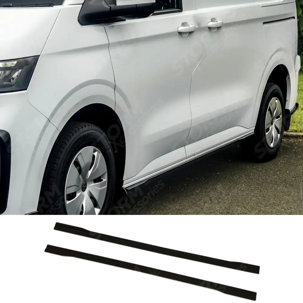 Side Skirt Splitters In Gloss Black For Volkswagen Transporter T7 LWB 2025+