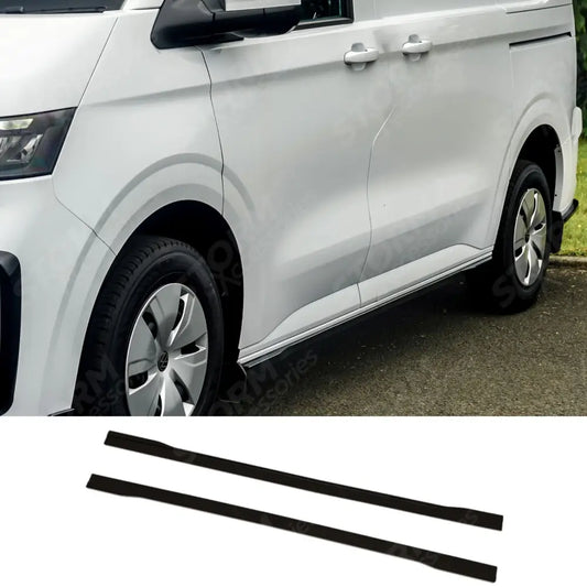 Side Skirt Splitters In Gloss Black For Volkswagen Transporter T7 LWB 2025+