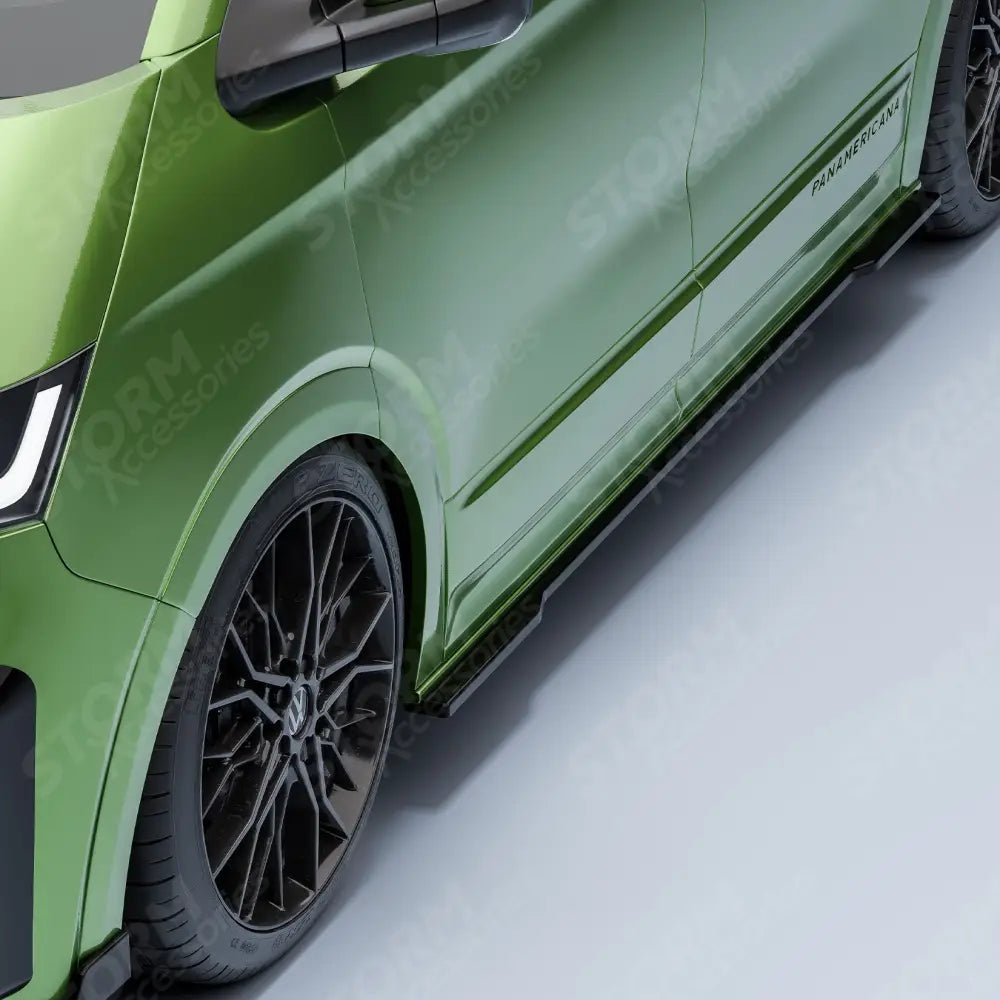 Side Skirt Splitters In Gloss Black For Volkswagen Transporter T7 SWB 2025+