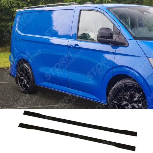 Side Skirt Splitters In Gloss Black For Volkswagen Transporter T7 SWB 2025+
