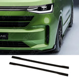 Side Skirt Splitters In Gloss Black For Volkswagen Transporter T7 SWB 2025+
