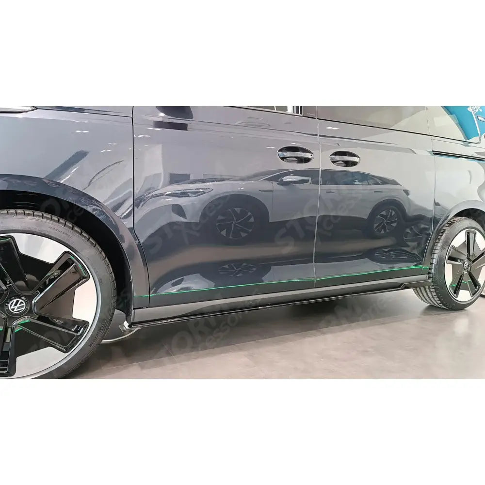 Side Skirt Splitters In Gloss Black For Vw Id Buzz 2021+