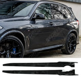 Side Skirt Splitters In Gloss Black Black Knight For Bmw X5 G05 2018+