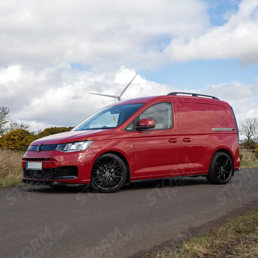Skirt Splitters Pair In Gloss Black For Volkswagen Caddy Mk5 2021+side