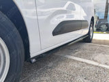 Side Skirts Extensions In Gloss Black For Citroen Berlingo SWB Mk3 / Peugeot Partner SWB Mk3 / Opel Combo E SWB