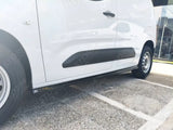 Side Skirts Extensions In Gloss Black For Citroen Berlingo SWB Mk3 / Peugeot Partner SWB Mk3 / Opel Combo E SWB