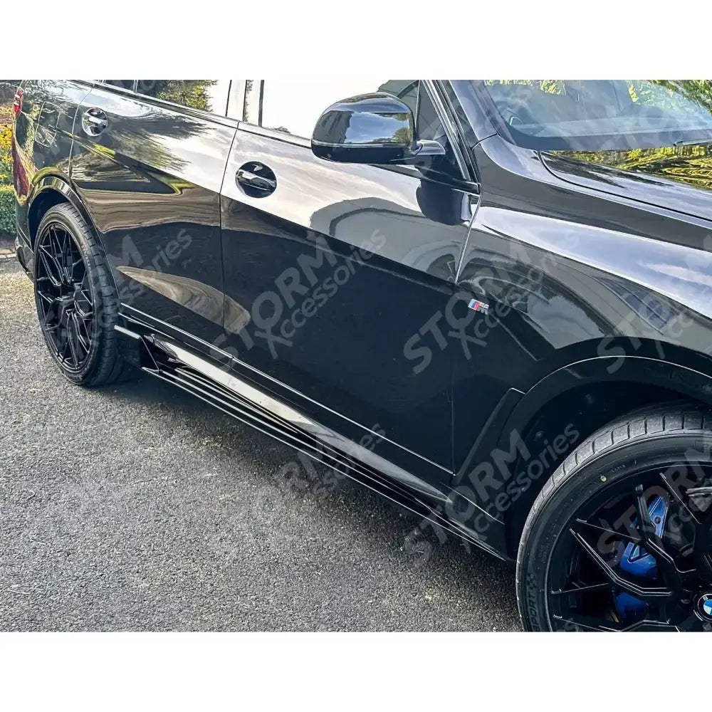 Side Skirts In Gloss Black For BMW X7 G07 LCI 2023+