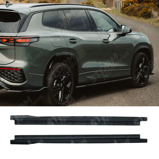 Side Skirts In Gloss Black For VW Tayron MK1 2025 On