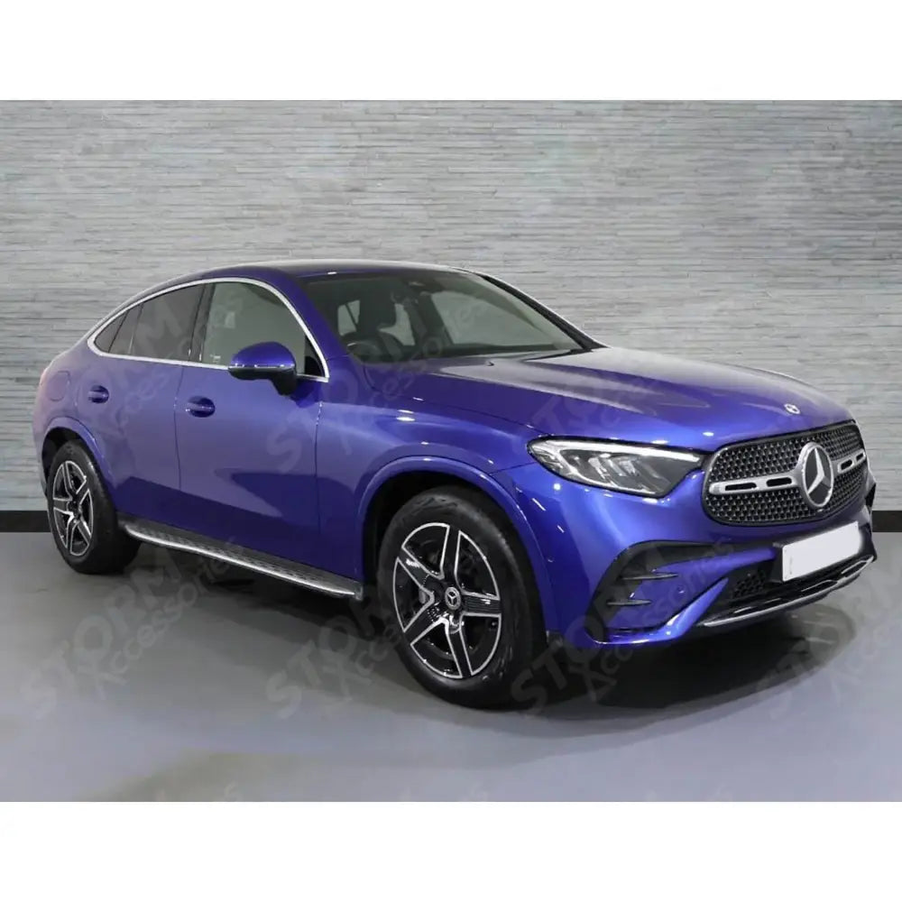 Side Step Runnings Boards Silver For Mercedes Glc 2023 On