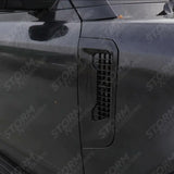 Side Vents In Gloss Black For Land Rover Defender L663 90 / 110 / 130 2020 On