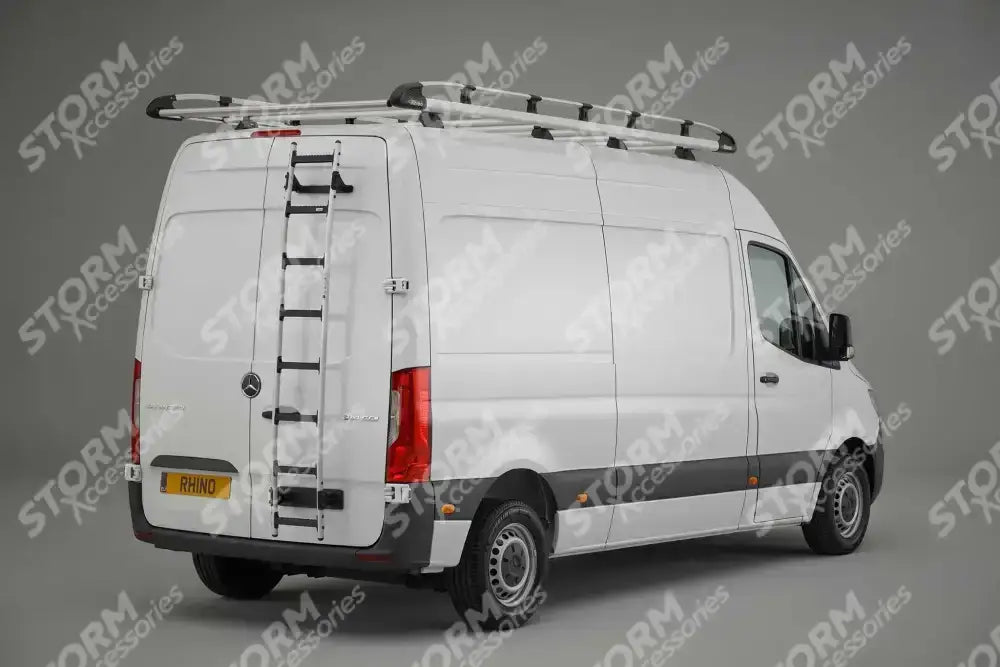 Silver Van Ladder for VW Crafter 2006-2017 - Medium & High Roof