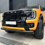 Single Deck Black Powder Coat Front Spoiler Bar For Ford Ranger T9 2023 On