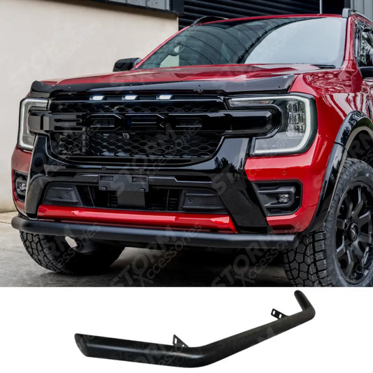 Single Deck Black Powder Coat Front Spoiler Bar For Ford Ranger T9 2023 On