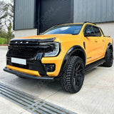 Single Deck Black Powder Coat Front Spoiler Bar For Ford Ranger T9 2023 On