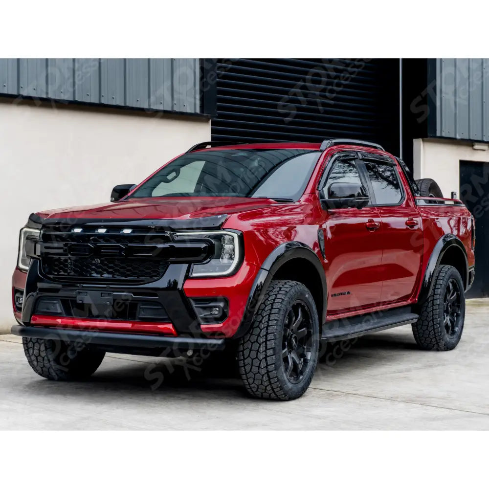 Single Deck Black Powder Coat Front Spoiler Bar For Ford Ranger T9 2023 On
