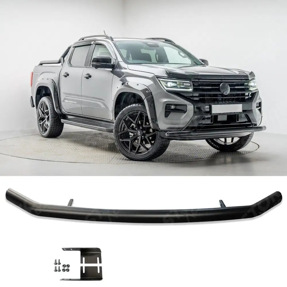 Single Deck Black Powder Coat Front Spoiler Bar For Vw Amarok 2023 On