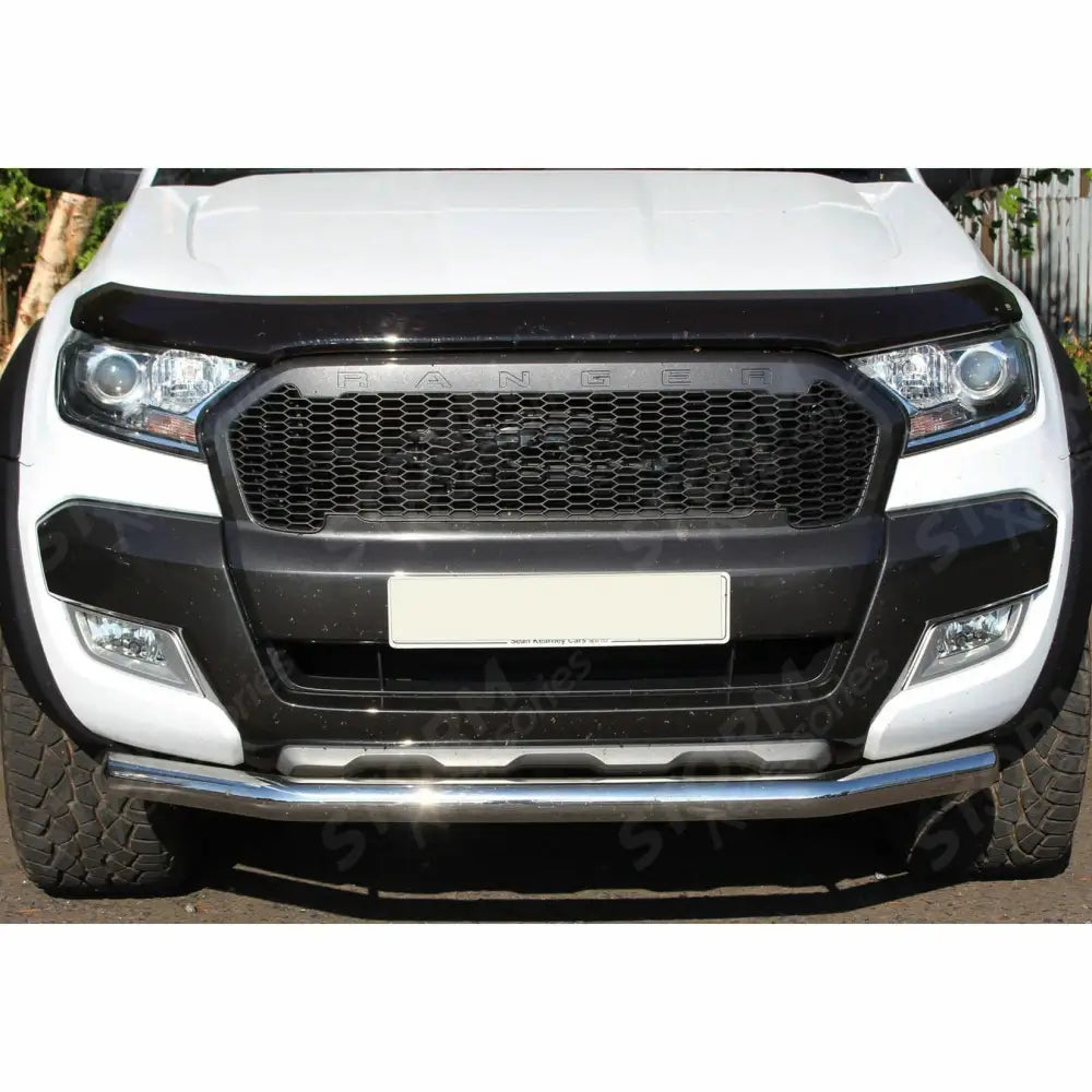 Single Deck Front Spoiler City Bar Stainless Steel For Ford Ranger T6 2012-2022