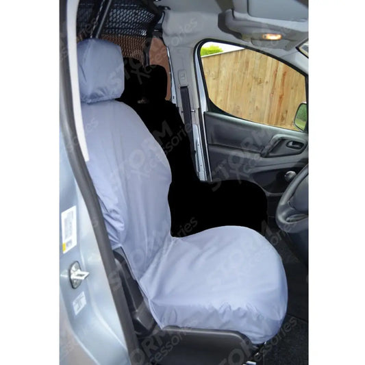 Single Driver Seat Cover Grey For Peugeot Partner 2008-2018