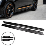 Skirt Splitters Pair In Gloss Black For Volkswagen Caddy Mk5 2021+side