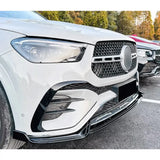 Splitter In Gloss Black For Mercedes GLE W167 C167 2024+ AMG Line Facelift Front