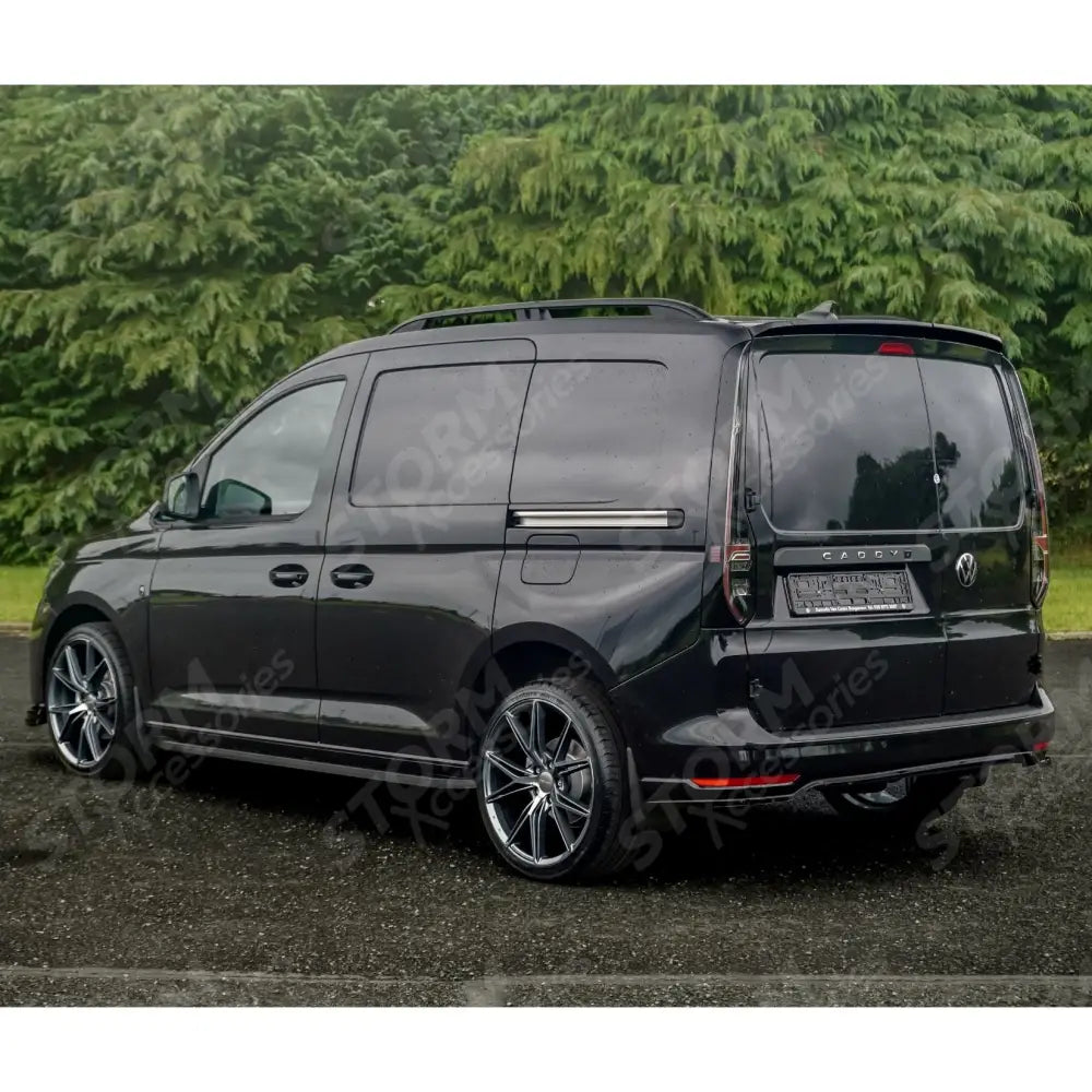 Splitter In Gloss Black For Volkswagen Caddy Mk5 2021+Rear Bumper