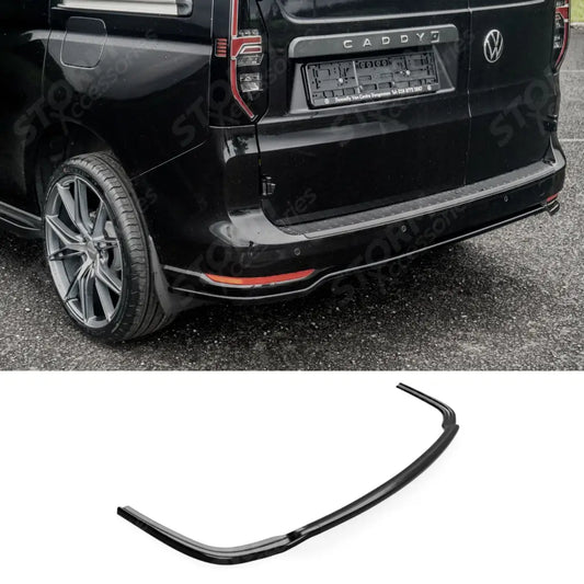 Splitter In Gloss Black For Volkswagen Caddy Mk5 2021+Rear Bumper