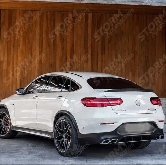 Spoiler 2015+ For Mercedes Glc Class Coupe 'glc63 Amg Style' C253 Gloss Black Rear