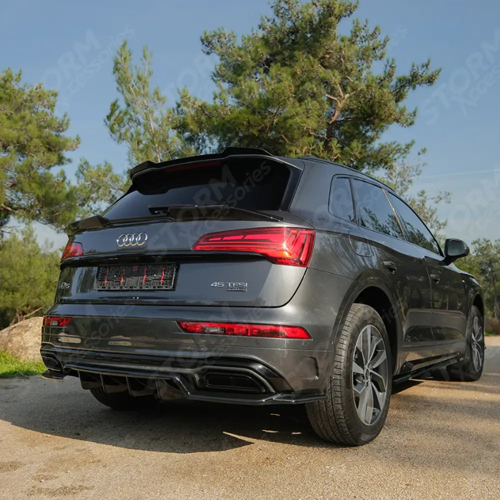Spoiler In Gloss Black For Audi Q5 S-Line Mk2 Facelift 2020-2024