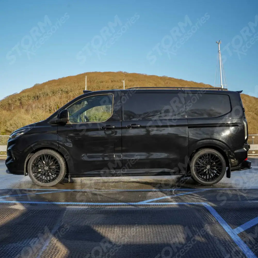 Spoiler In Gloss Black For Ford Transit Custom MK2 2024 on V1 Rear Barn Door