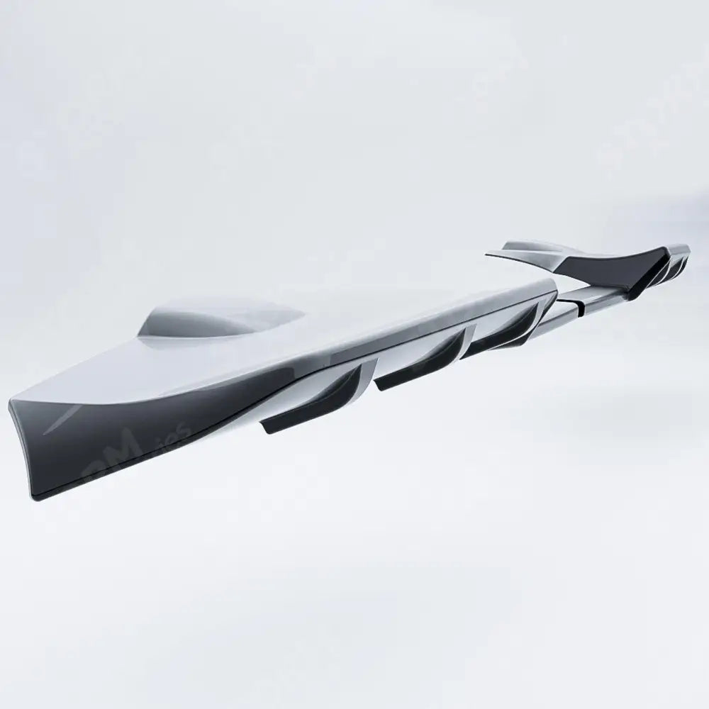 Spoiler In Gloss Black For Ford Transit Custom MK2 2024 on V1 Rear Barn Door