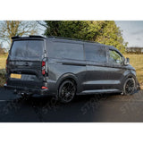 Spoiler In Gloss Black For Ford Transit Custom MK2 2024 on V1 Rear Barn Door