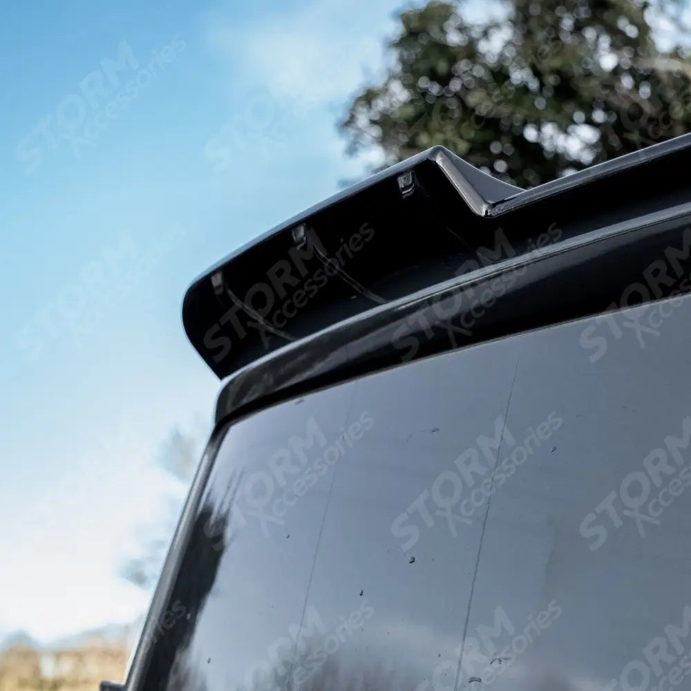 Spoiler In Gloss Black For Ford Transit Custom MK2 2024 on V1 Rear Barn Door