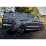 Spoiler In Gloss Black For Ford Transit Custom MK2 2024 on V1 Rear Barn Door